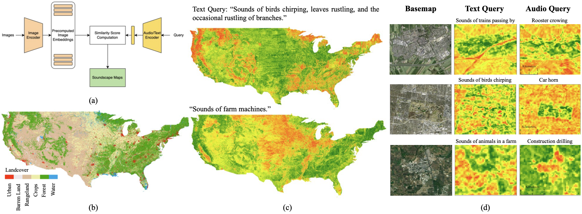 Soundscape maps generated by Sat2Sound